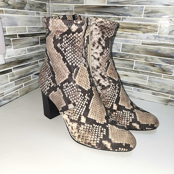 Steve Madden Snake Print Boots - Picture 3 of 4